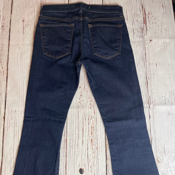 J Brand 25 GIG Pure dark wash mid-rise crop Flared - Picture 5 of 15